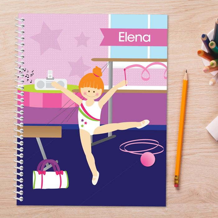 Cute Gymnast Girl Kids Notebook