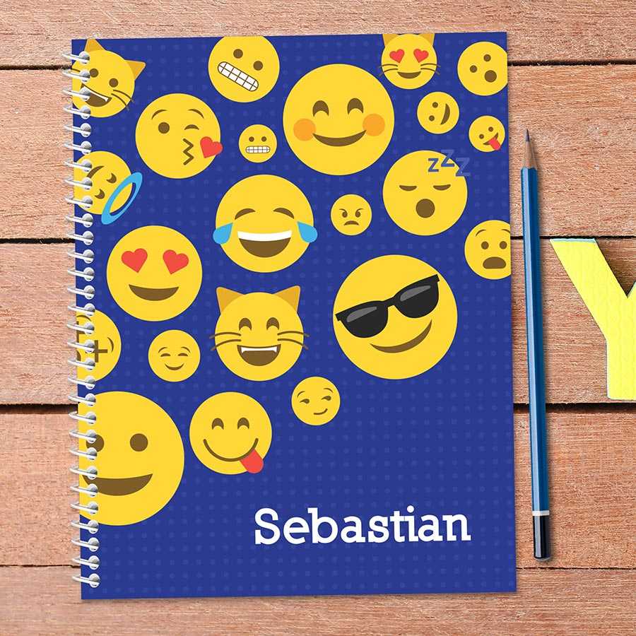 Boy Emojis Kids Notebook
