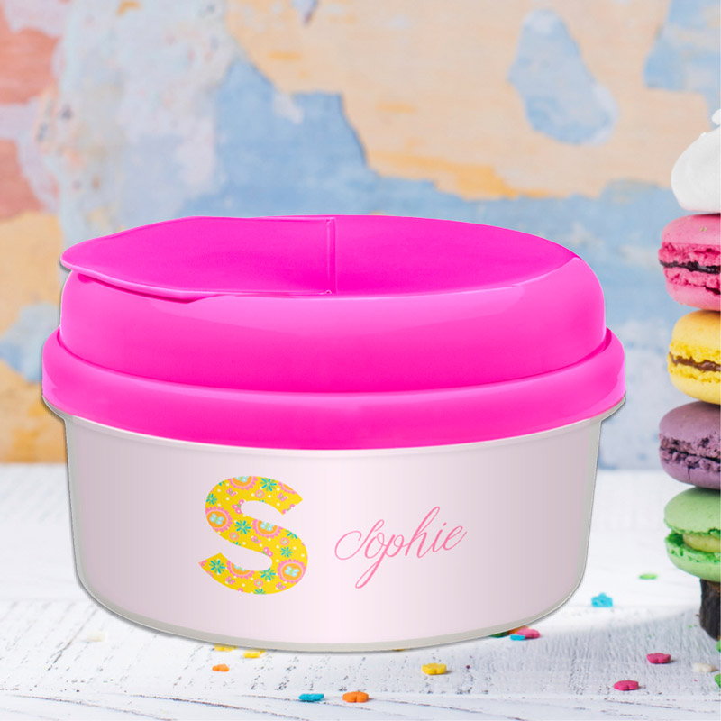 Flower Initial Snack Bowl