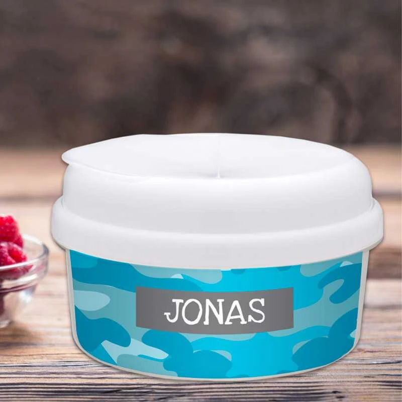Blue Camouflage Snack Bowl