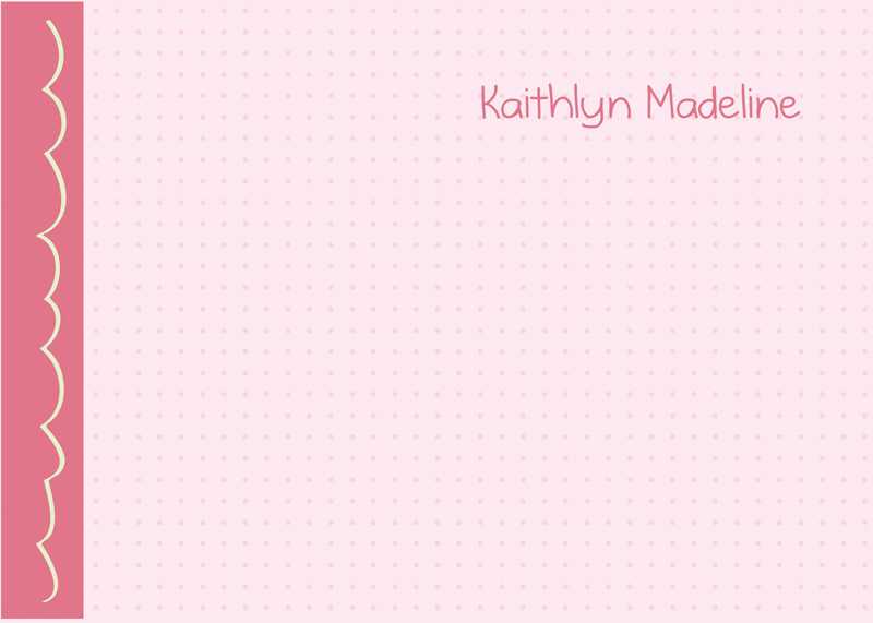Cute Bunny Pink Notecards