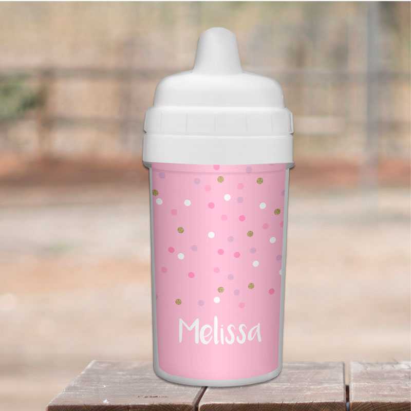 Sweet Glitter Dots Sippy Cup