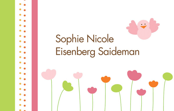 A Flight Over Tulips Gift Tag