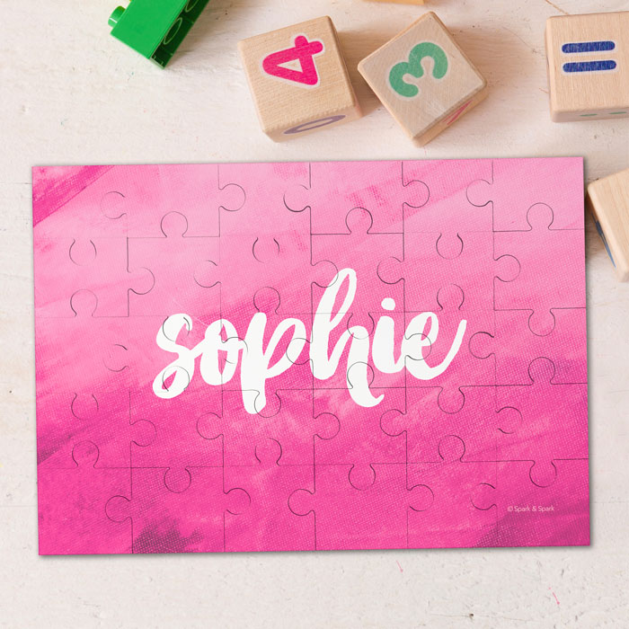 Bold Colorful Name Personalized Puzzles