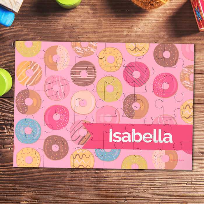 Sweet Donuts Personalized Puzzles