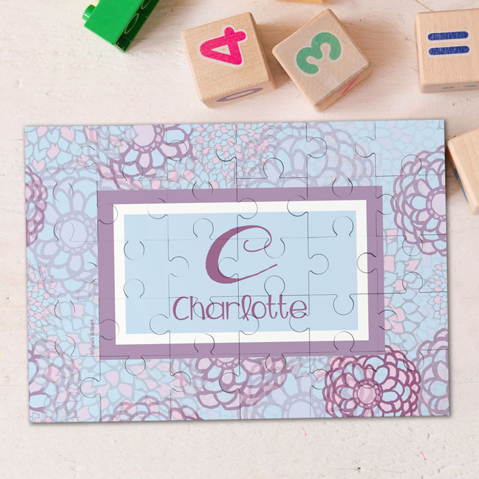 Flower Mosaic Personalized Puzzles