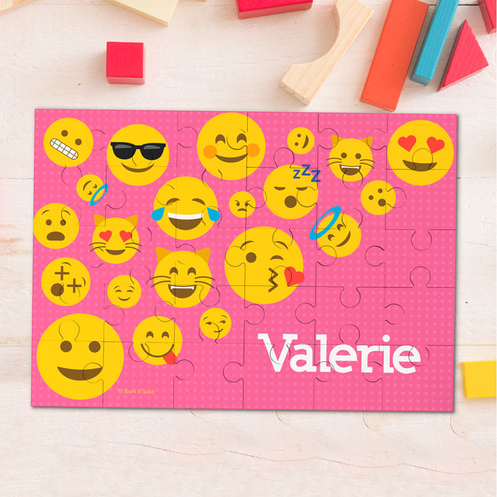 Girl Emojis Personalized Puzzles