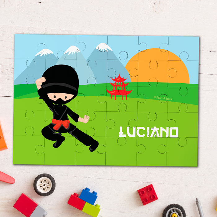 Cool Super Ninja Personalized Puzzles