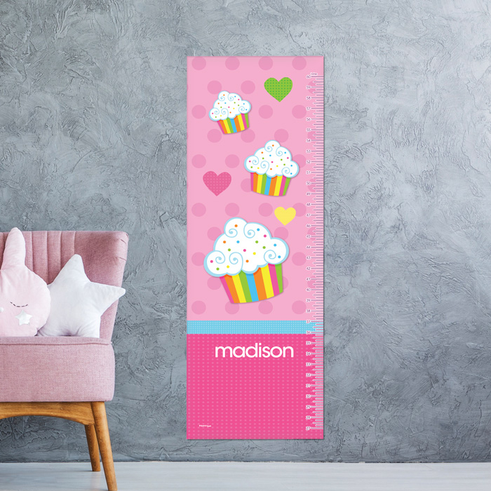 Rainbow Cupcake Growth Chart