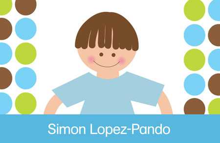 Hi There My Name Is Simon Gift Tag