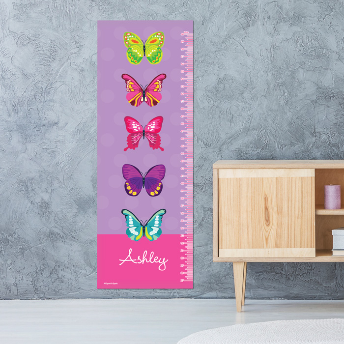 Bright Butterflies Growth Chart