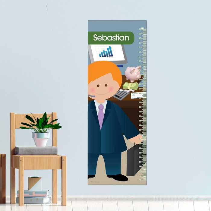 A Boy Crunching Numbers Kids Growth Chart