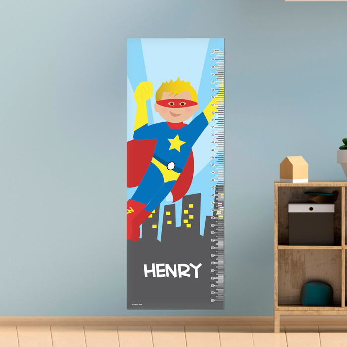 A Cool Superhero Growth Chart