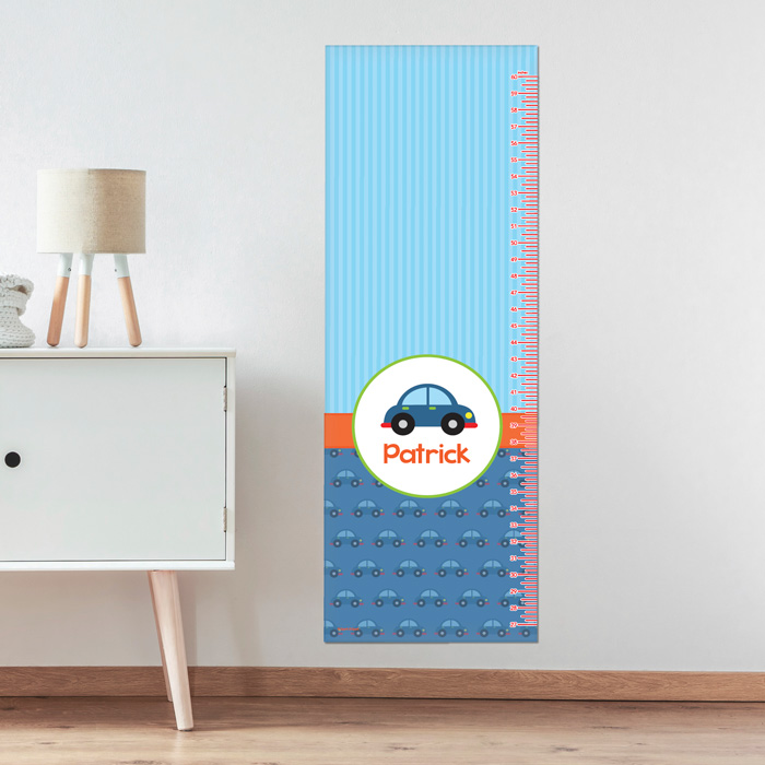 Cute Little Car Pattern Growth Chart