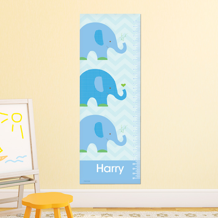 Blue Baby Elephant Growth Chart