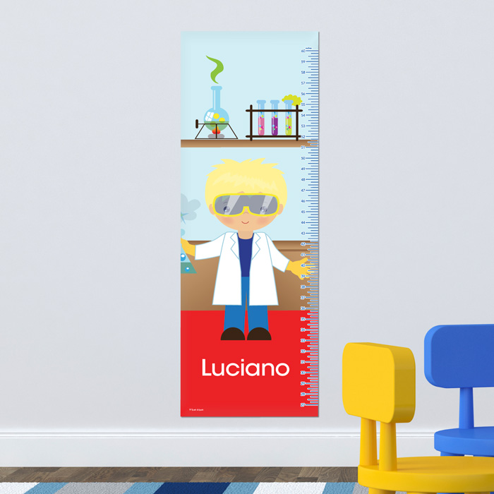 Cool Scientist Boy Growth Chart