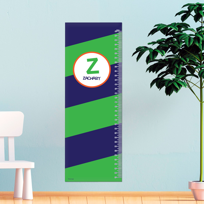 Fun Initials Green Growth Chart