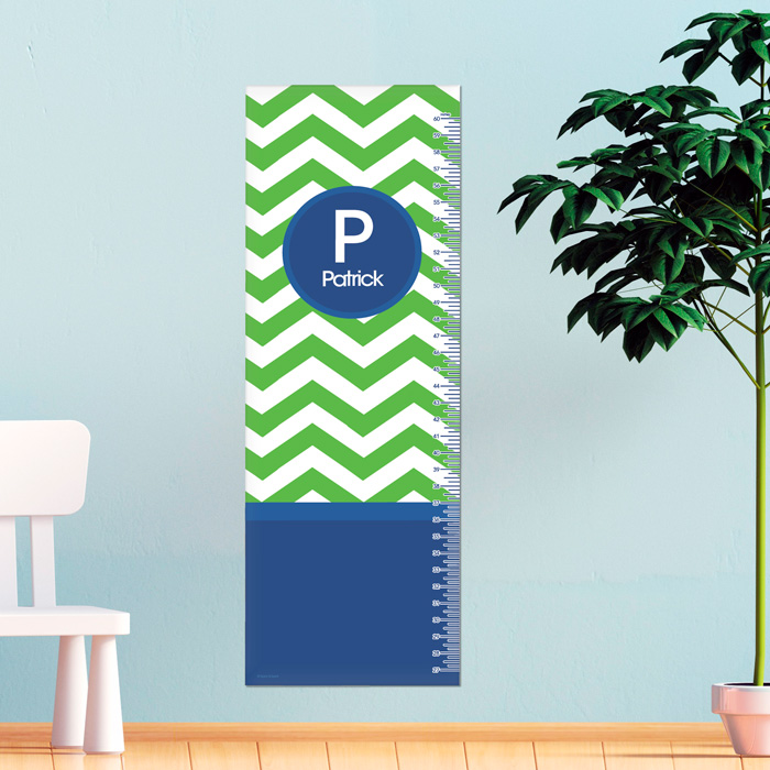 Chevron Green And Blue Growth Chart