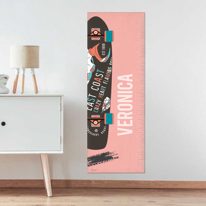 Cool Girl Skateboard Growth Chart