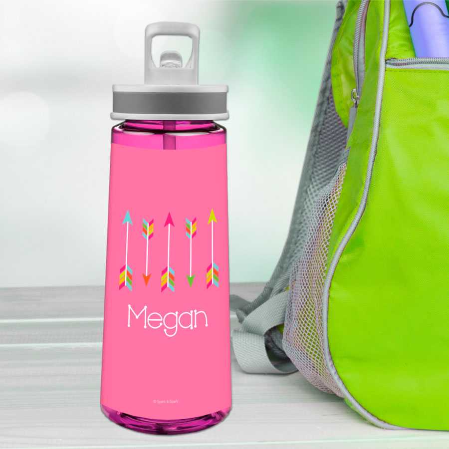 Colorful Arrows Sports Water Bottle