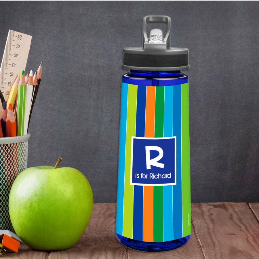 Bold Stripes Sports Water Bottle