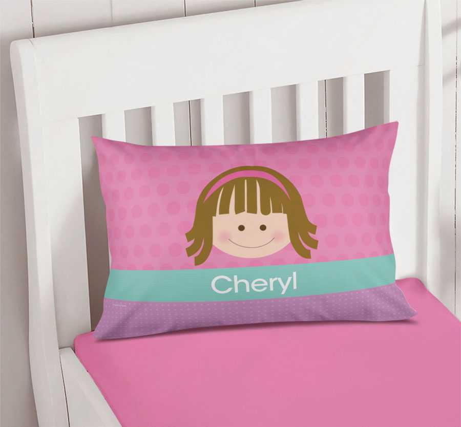 Just Like Me Girl Pink Pillowcase Cover