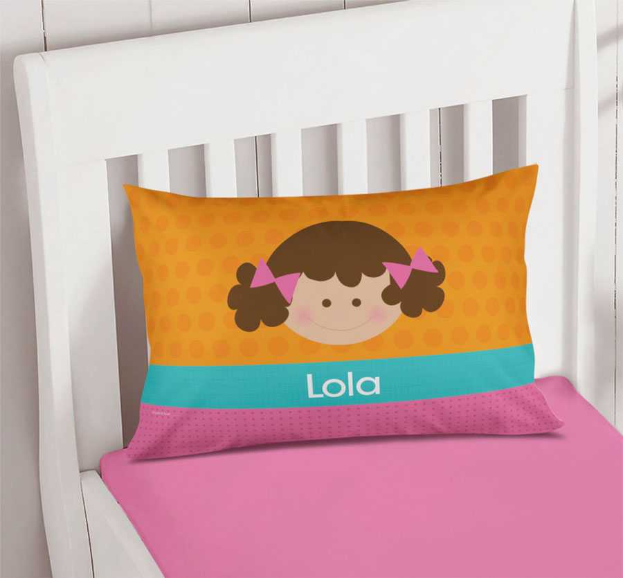 Just Like Me Girl Orange Pillowcase Cover