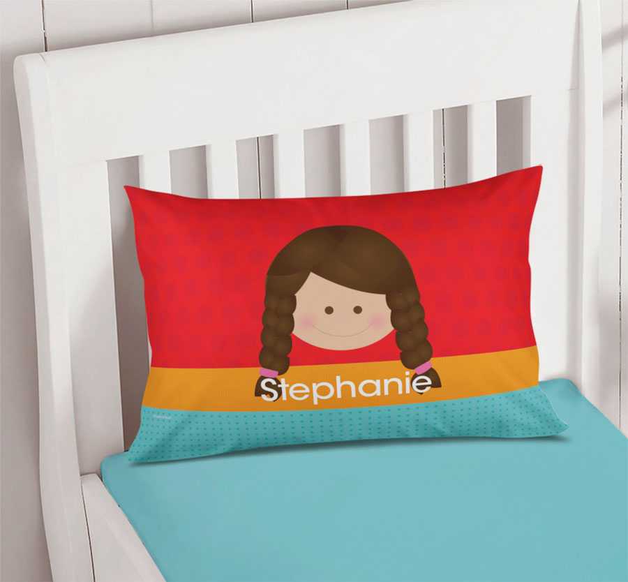Just Like Me Girl Red Pillowcase Cover
