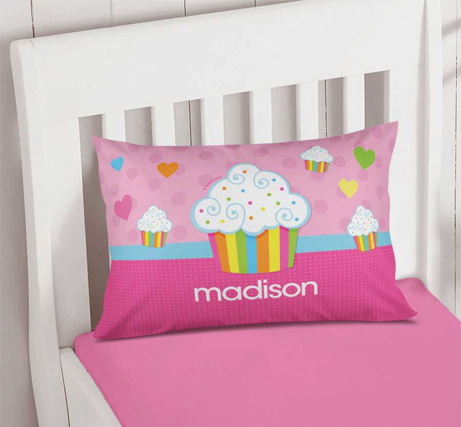 Rainbow Cupcake Pillowcase Cover