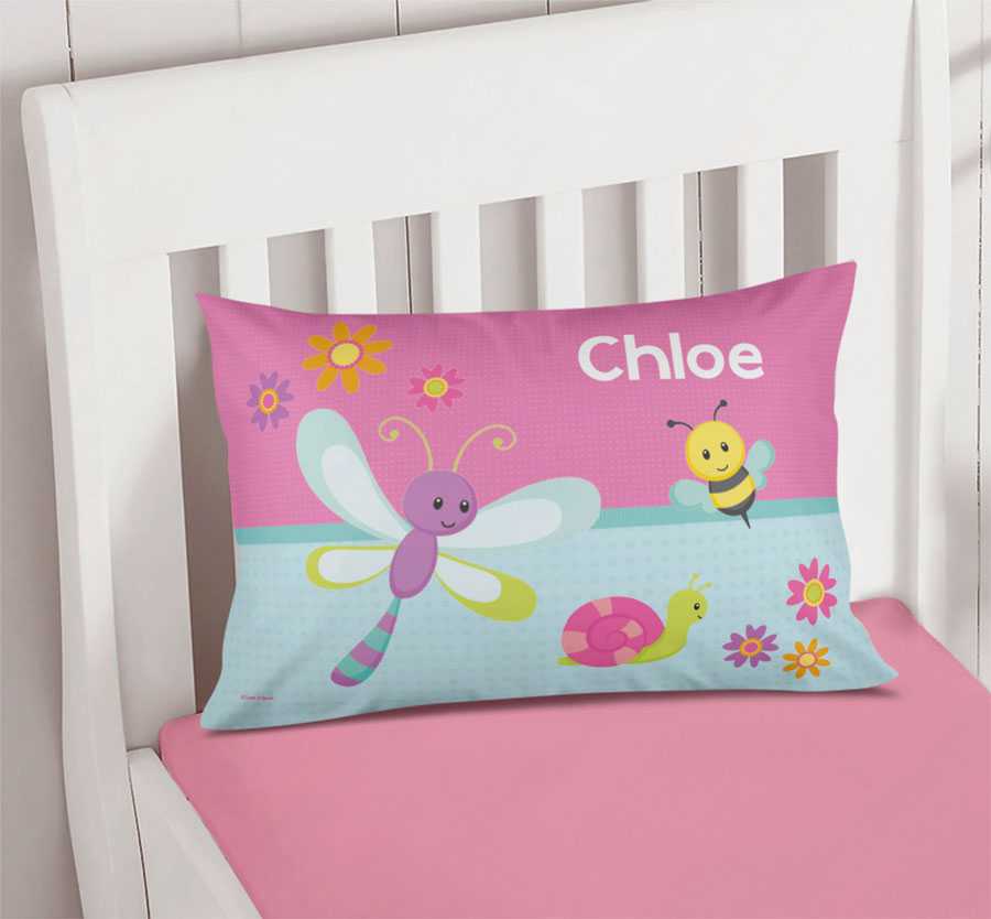 Three Sweet Little Bugs Pillowcase Cover
