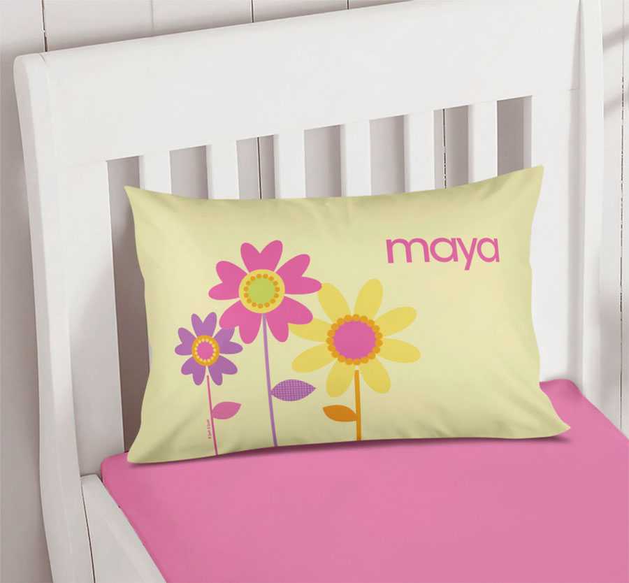 Three Spring Blooms Pillowcase Cover