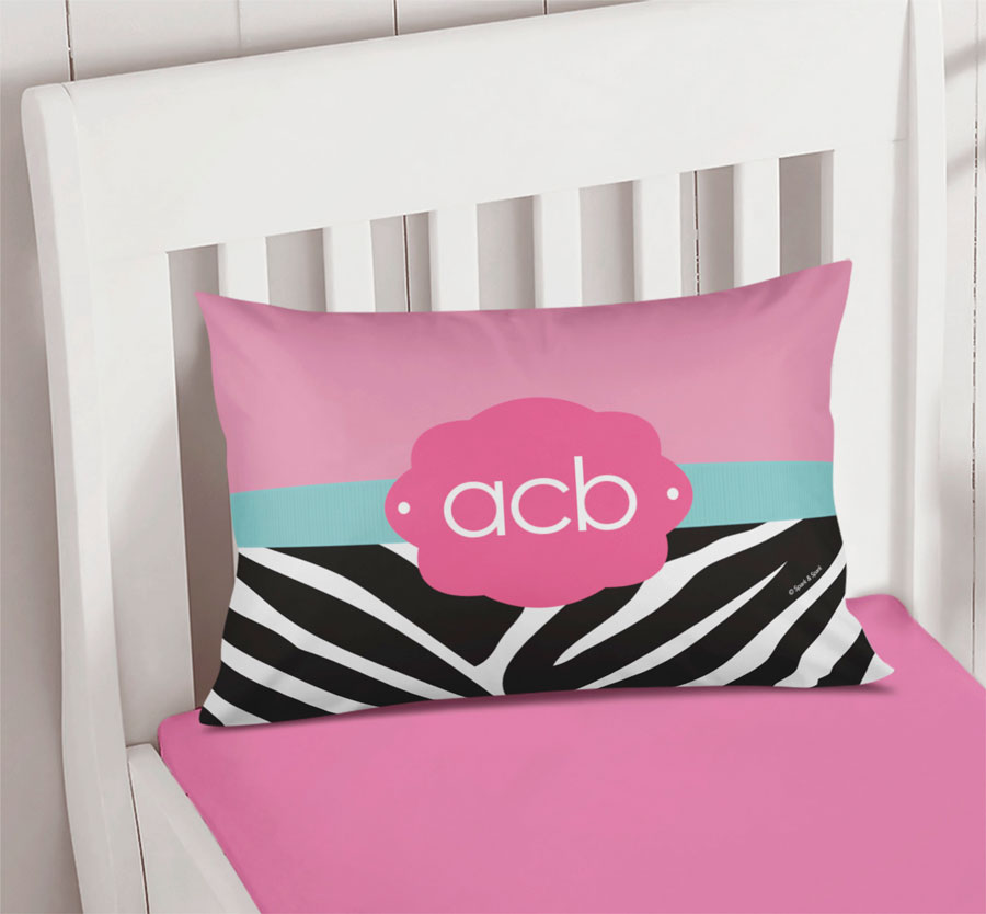 Zebra and pink Pillowcase Cover