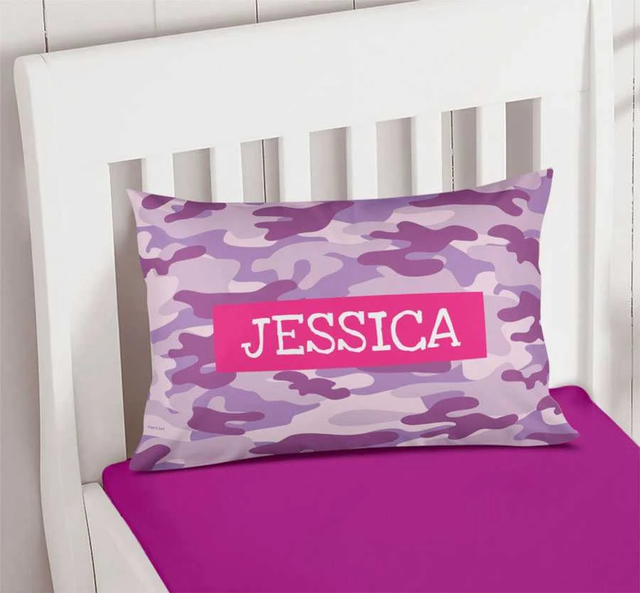 Purple & Pink Camouflage Pillowcase Cover