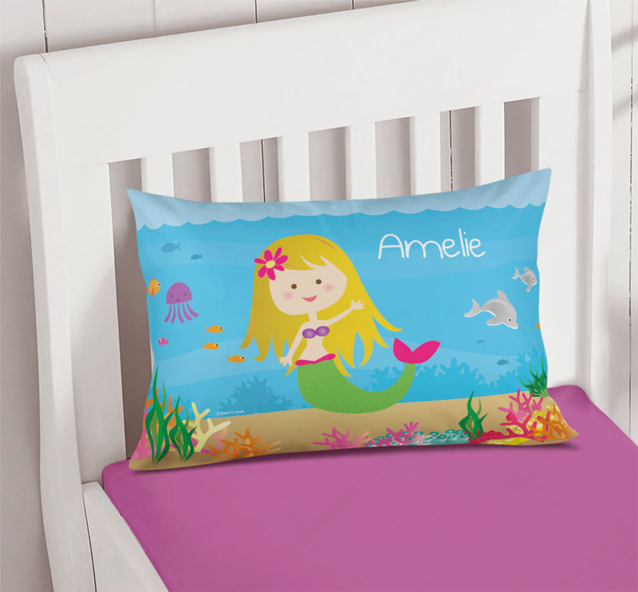 Sweet Mermaid Pillowcase Cover