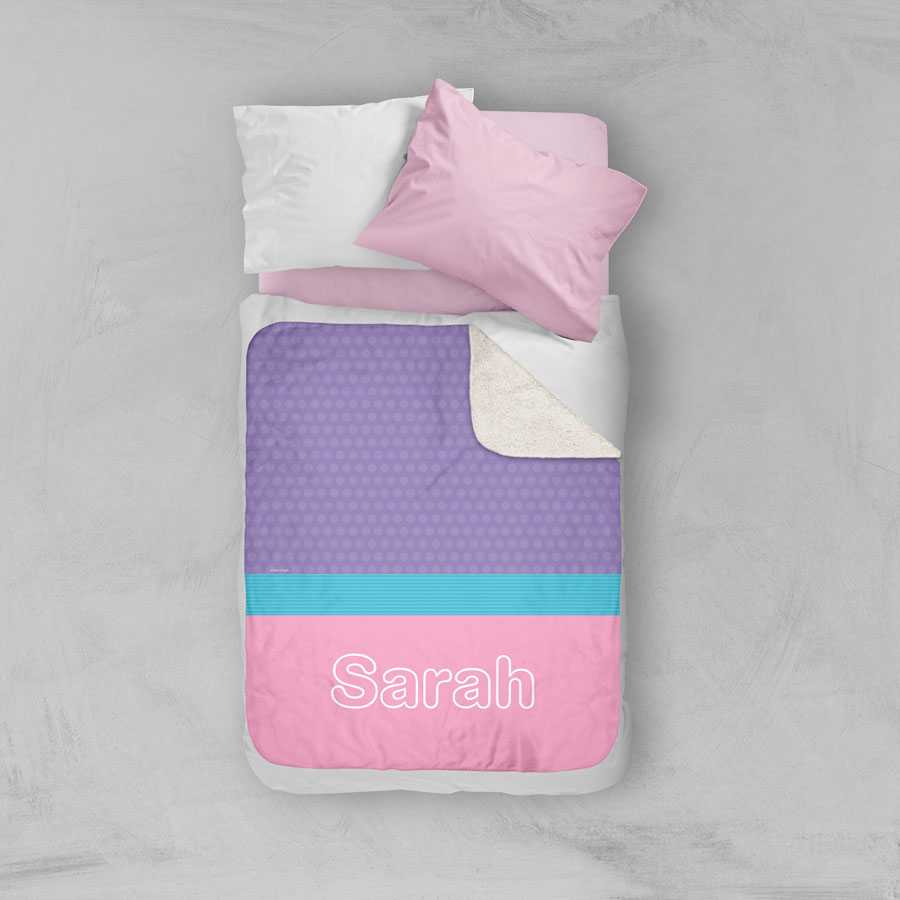 Modern Pink Sherpa Blanket