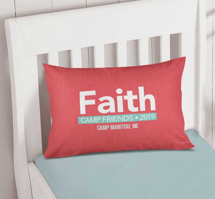 Linen Coral Style Autograph Camp Pillowcase Cover