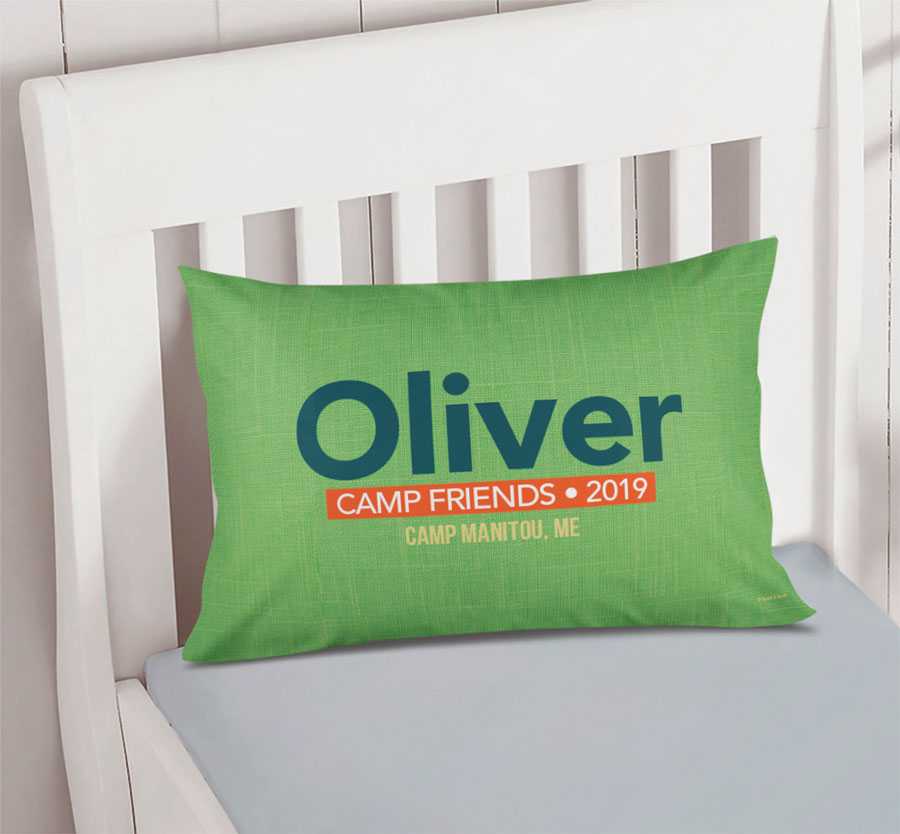 Linen Green Autograph Camp Pillowcase Cover