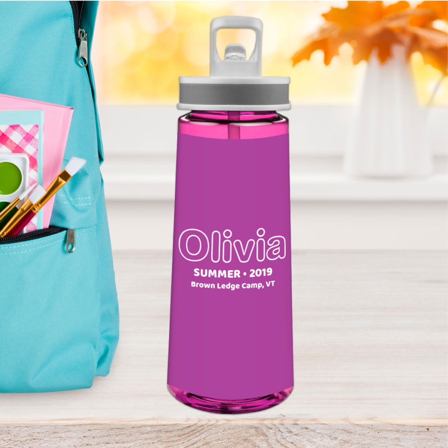 Modern Purple Sports Water Bottle