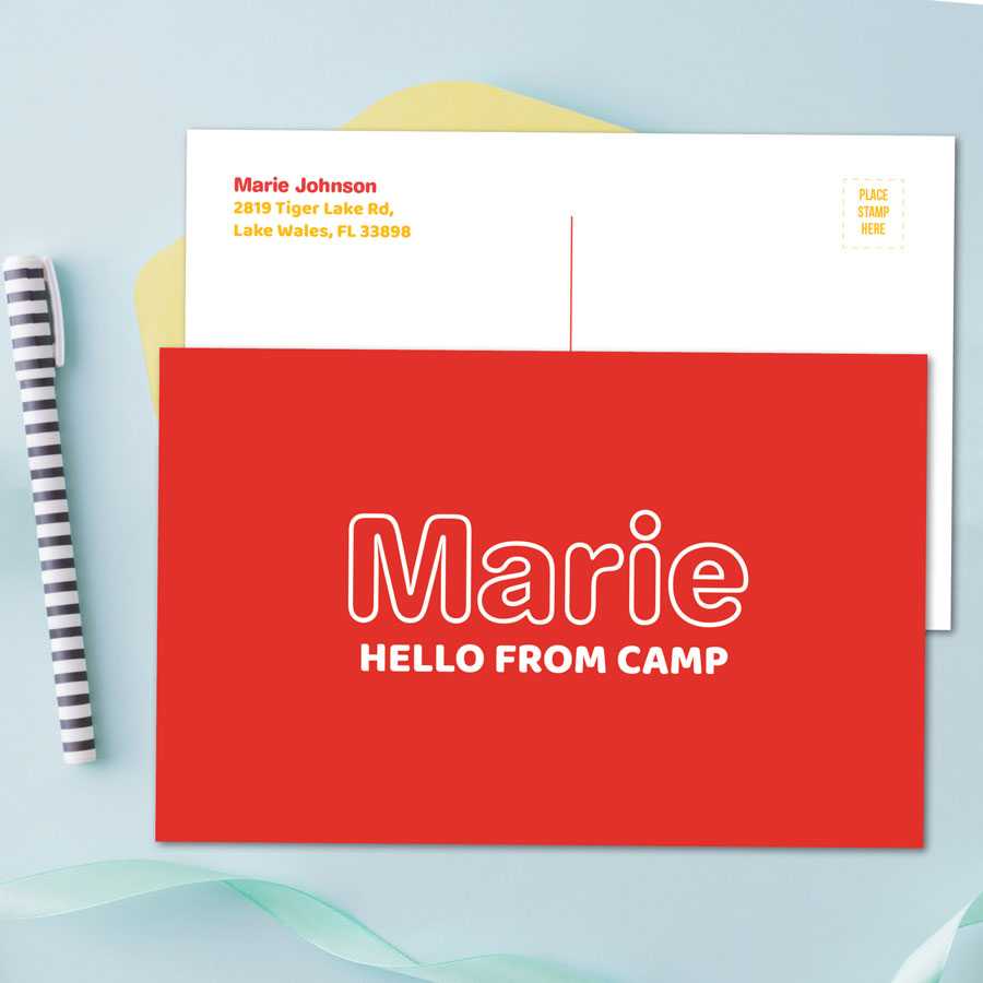 Modern Red Postcards