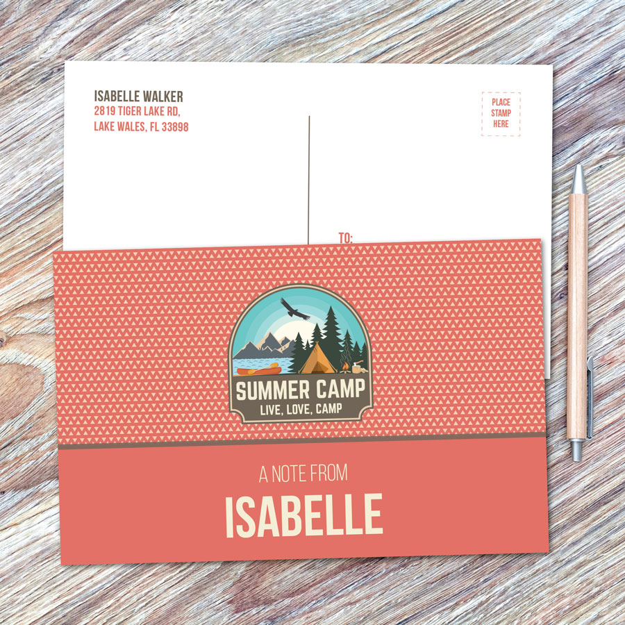 Live, Love, Camp Orange Postcards
