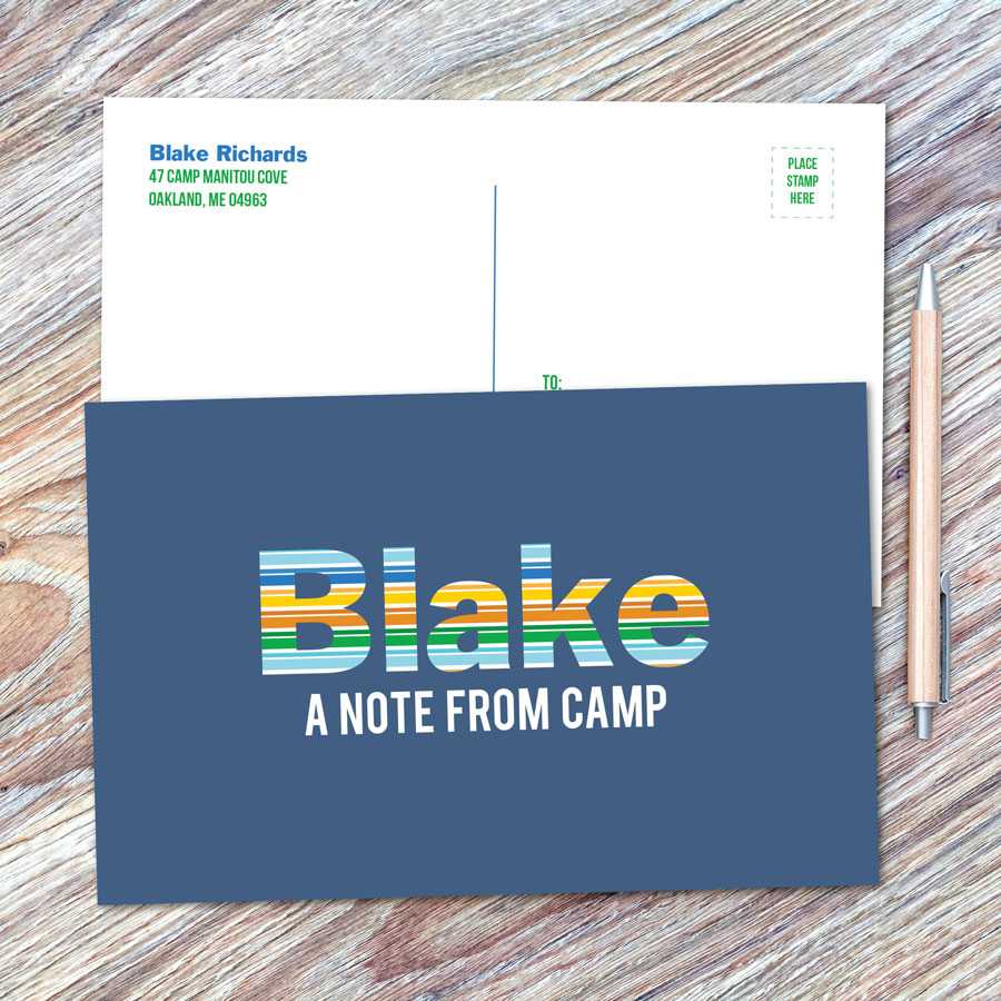 Fun Stripes Boy Postcards