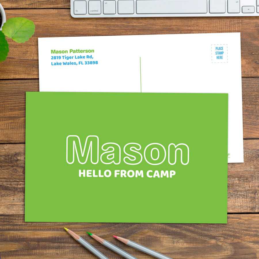 Modern Green Postcards