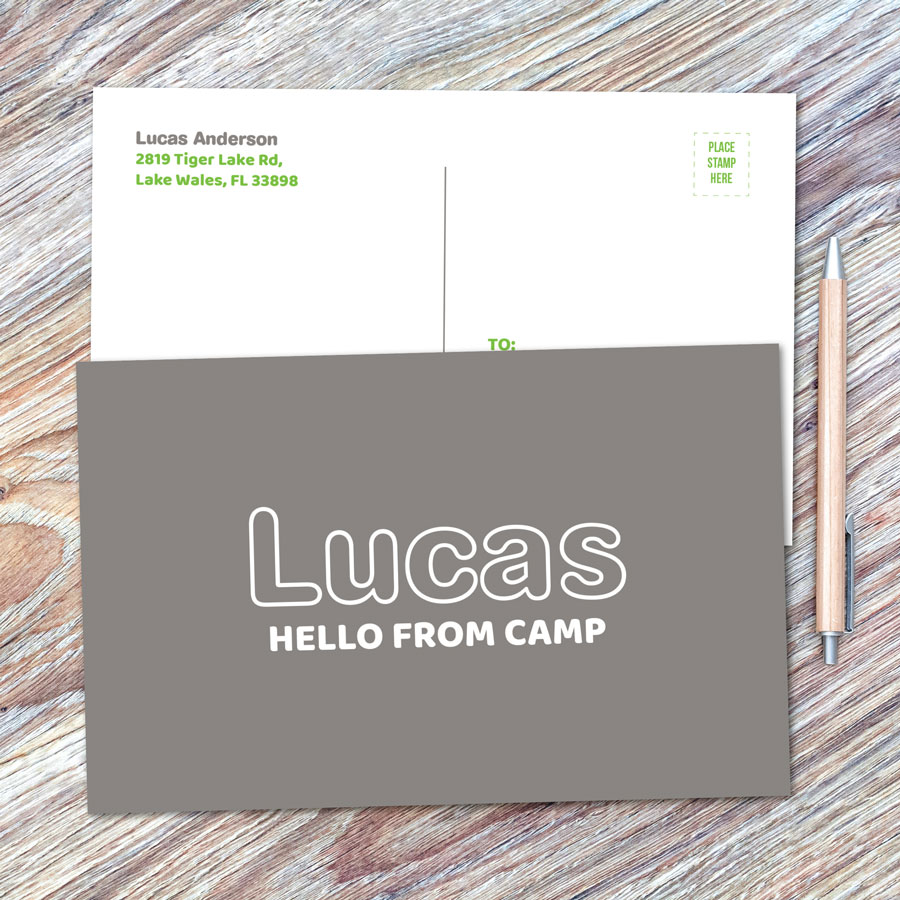 Modern Gray Postcards