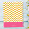 Chevron Mustard and Pink Kids Notebook