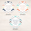 Colorful Chevrons Label Set