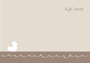 Cute Personalized Stationery | Little Duckie Swimming