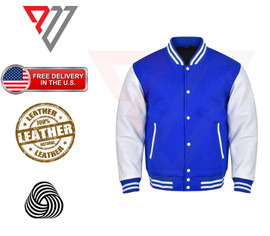 Varsity Letterman Wool & Real Cowhide Leather Sleeves High Quality Bomber Jacket PWV-VAR10