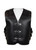 Croc Finish Front View Thick Viking Style Leather Motorcycle Vest Croc Finish Front View Thick Viking Style Leather Motorcycle Vest