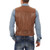 Mens Brown Genuine Leather Motorcycle Vest/Slim Fit Sleeveless Jacket/Biker Vest Mens Brown Genuine Leather Motorcycle Vest/Slim Fit Sleeveless Jacket/Biker Vest