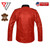 Men's Lambskin Soft Red Leather Slim Fit Full Sleeve Biker Casual Button Shirt